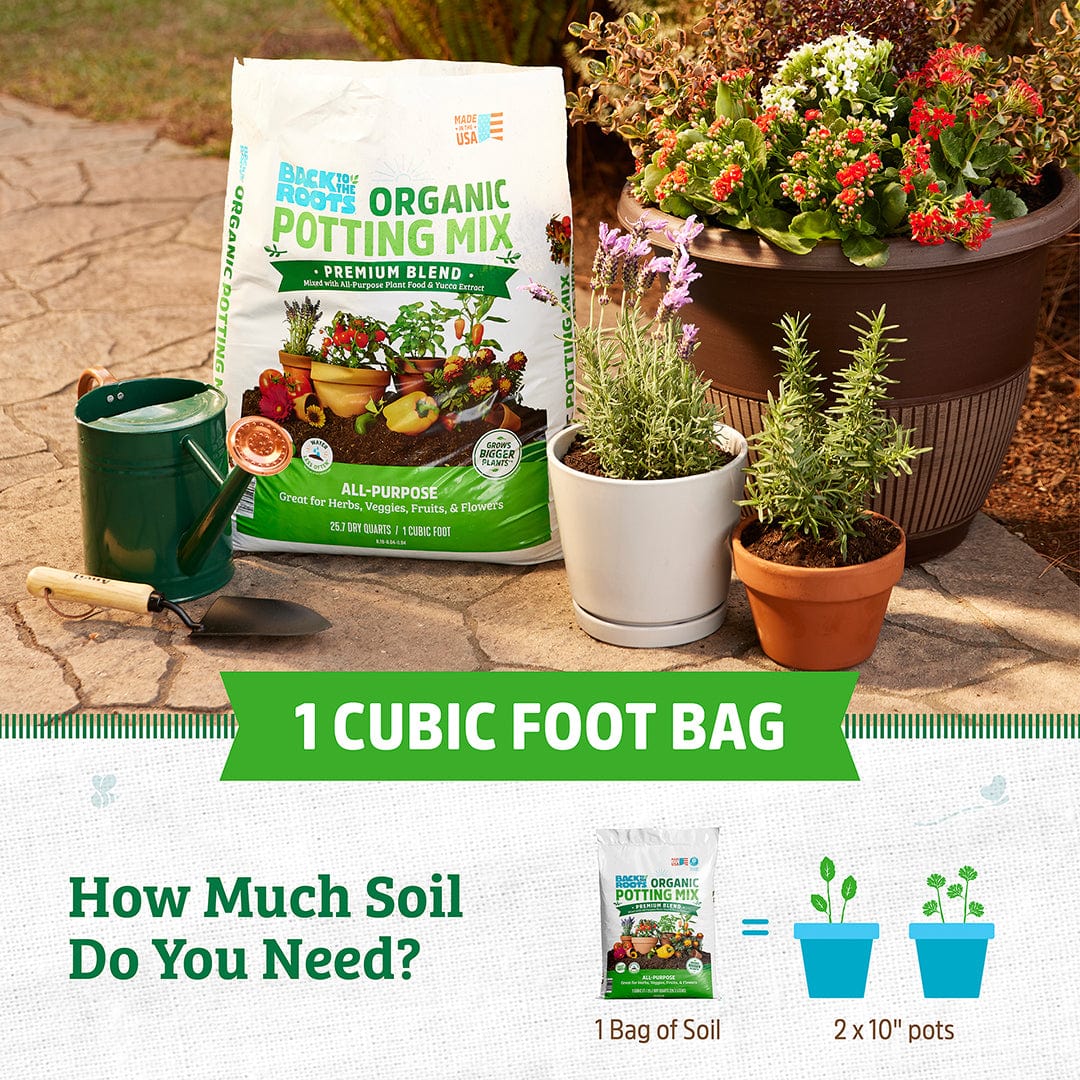 Organic Premium Blend Potting Mix 1 cu.ft. – 4 Pack - Image 5