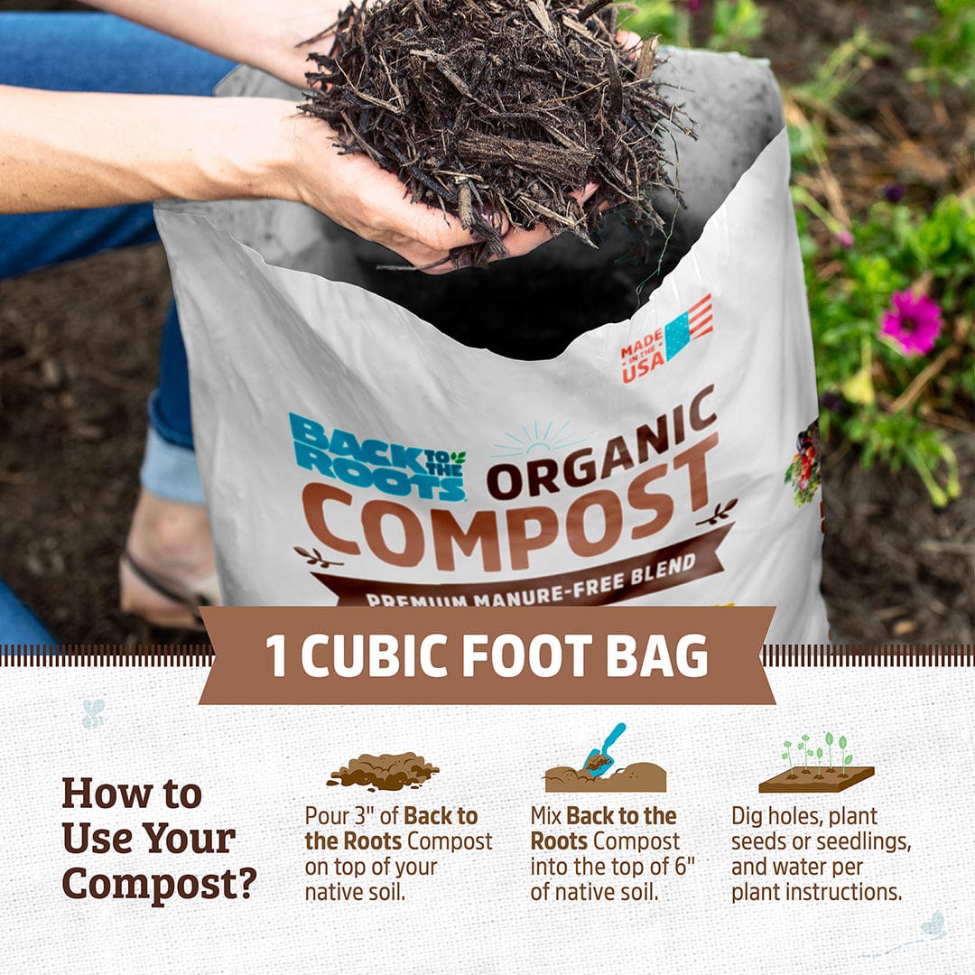 Organic Premium Compost — Manure-Free Blend (1 cu.ft.) 12 Pack — Ready to Use - Image 5
