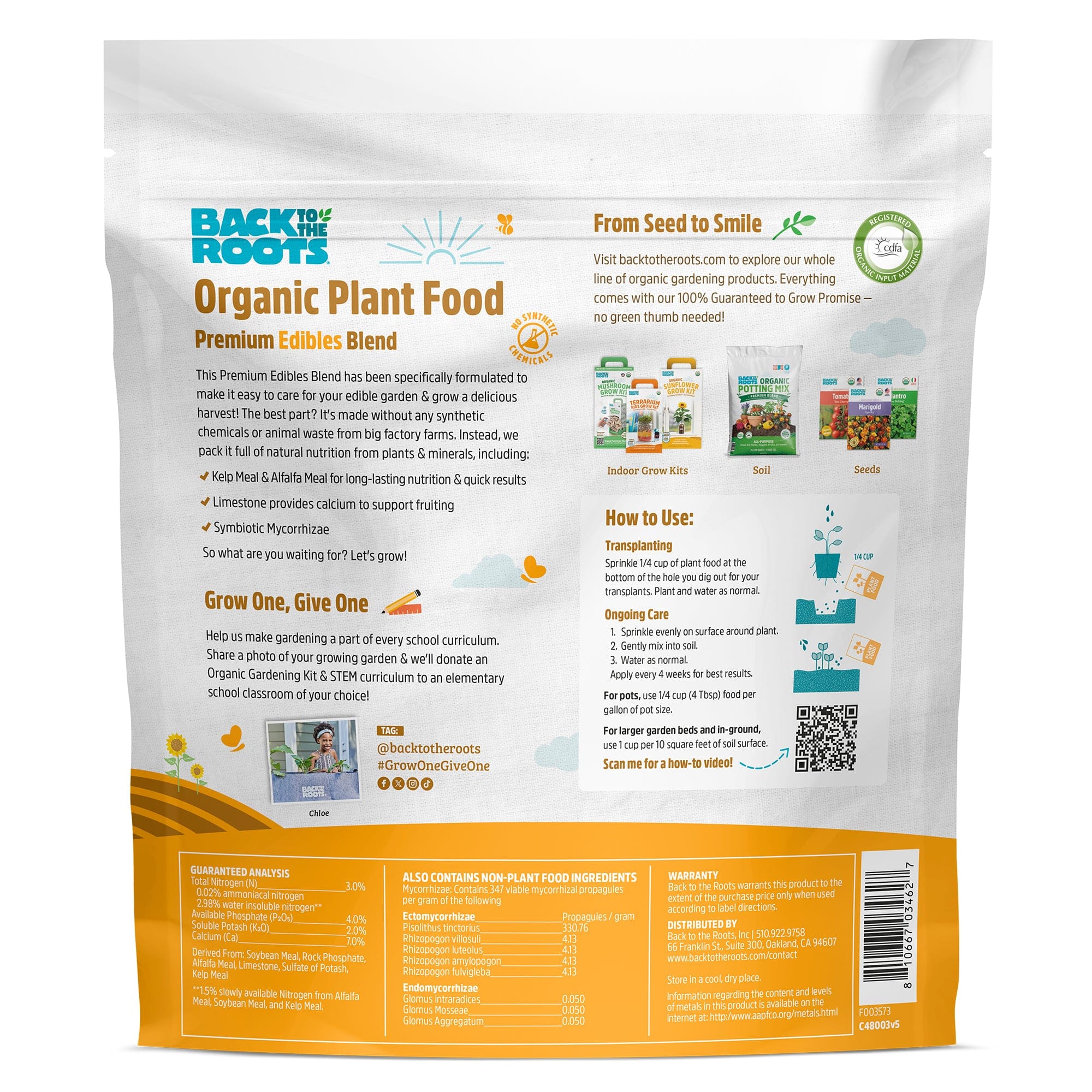 Natural & Organic EDIBLES Plant Food - Image 2