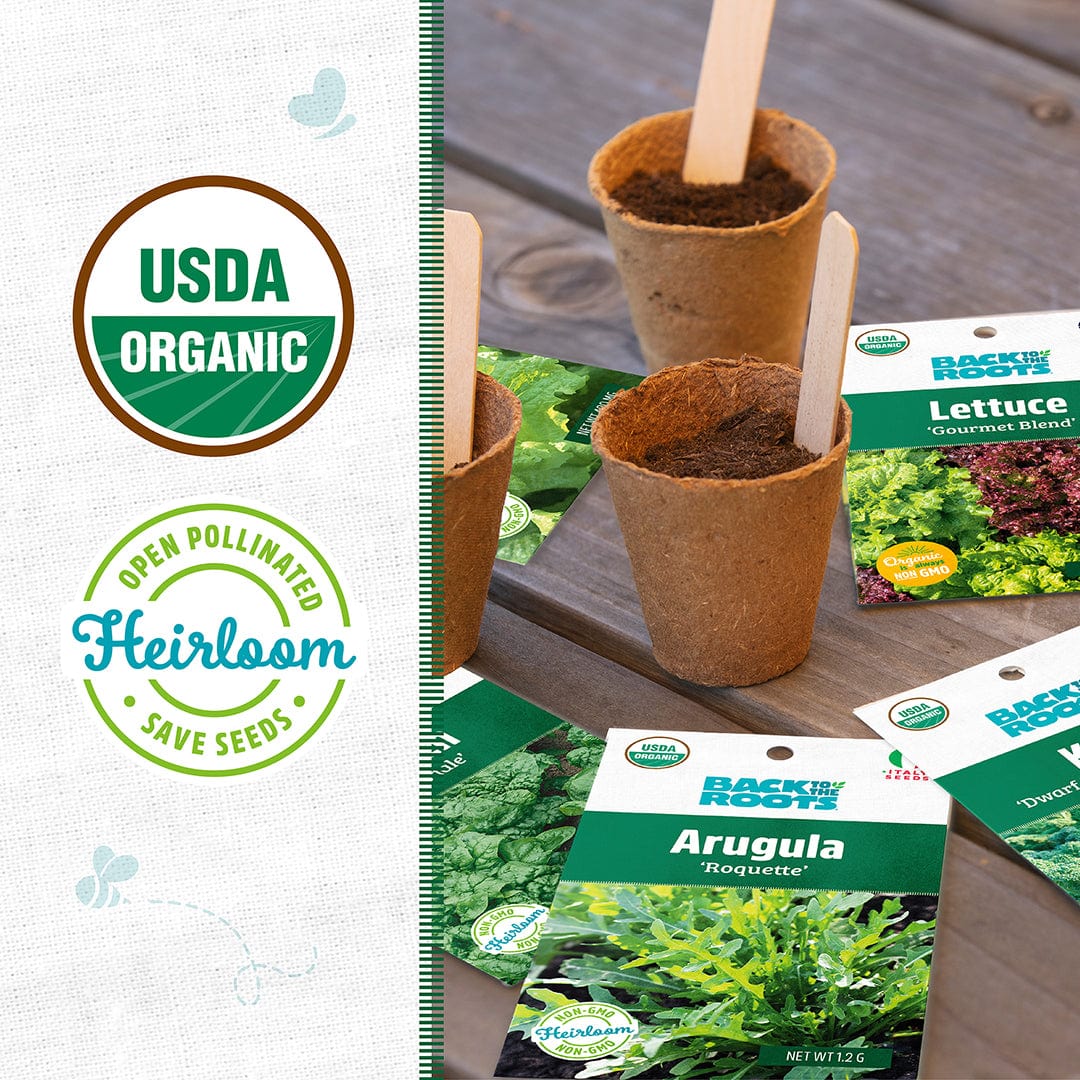 Leafy Greens Seeds 5-Pack Organic Seed Bundle - Image 2