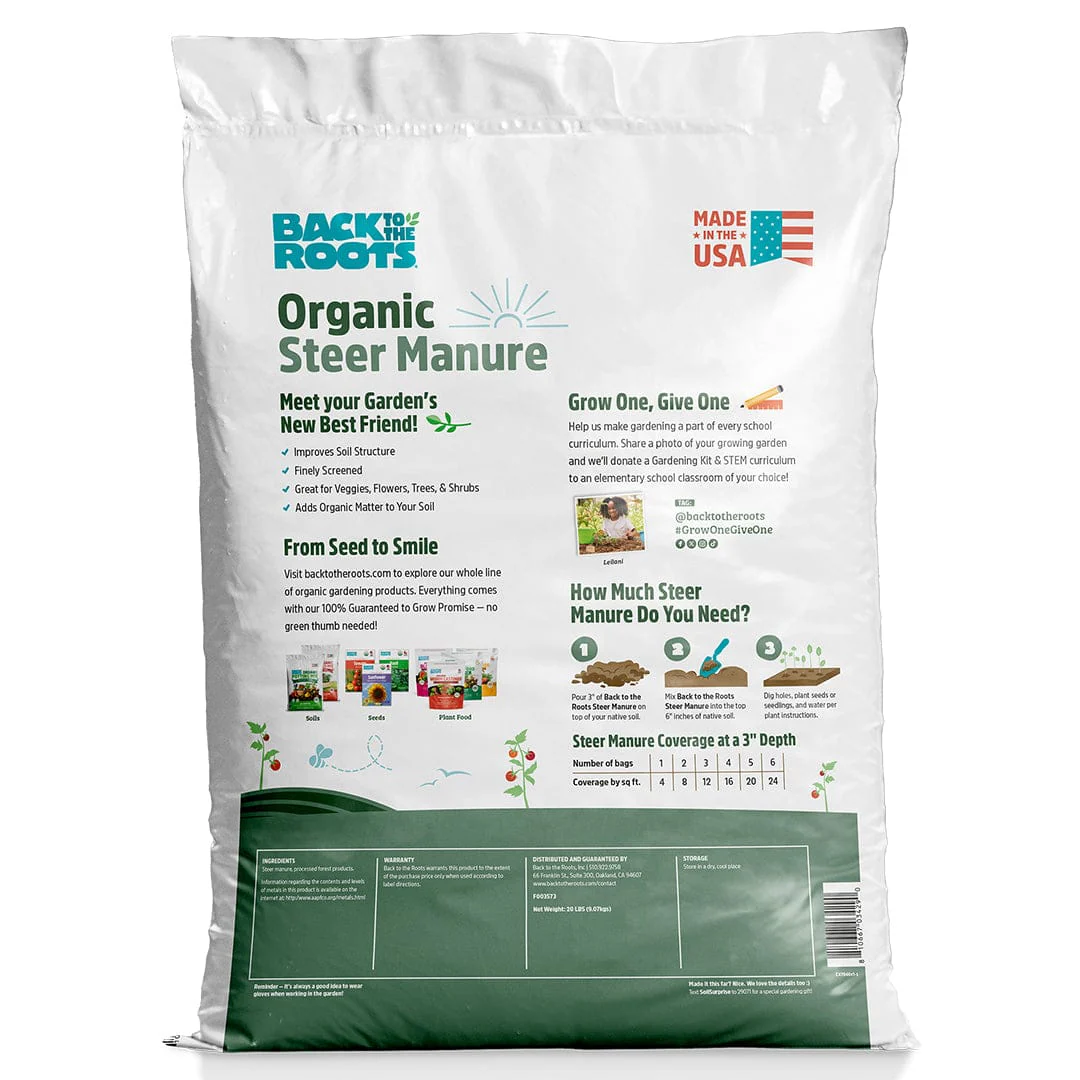 Organic Bulk Steer Manure (60 1 cu.ft. Bags) - Image 10
