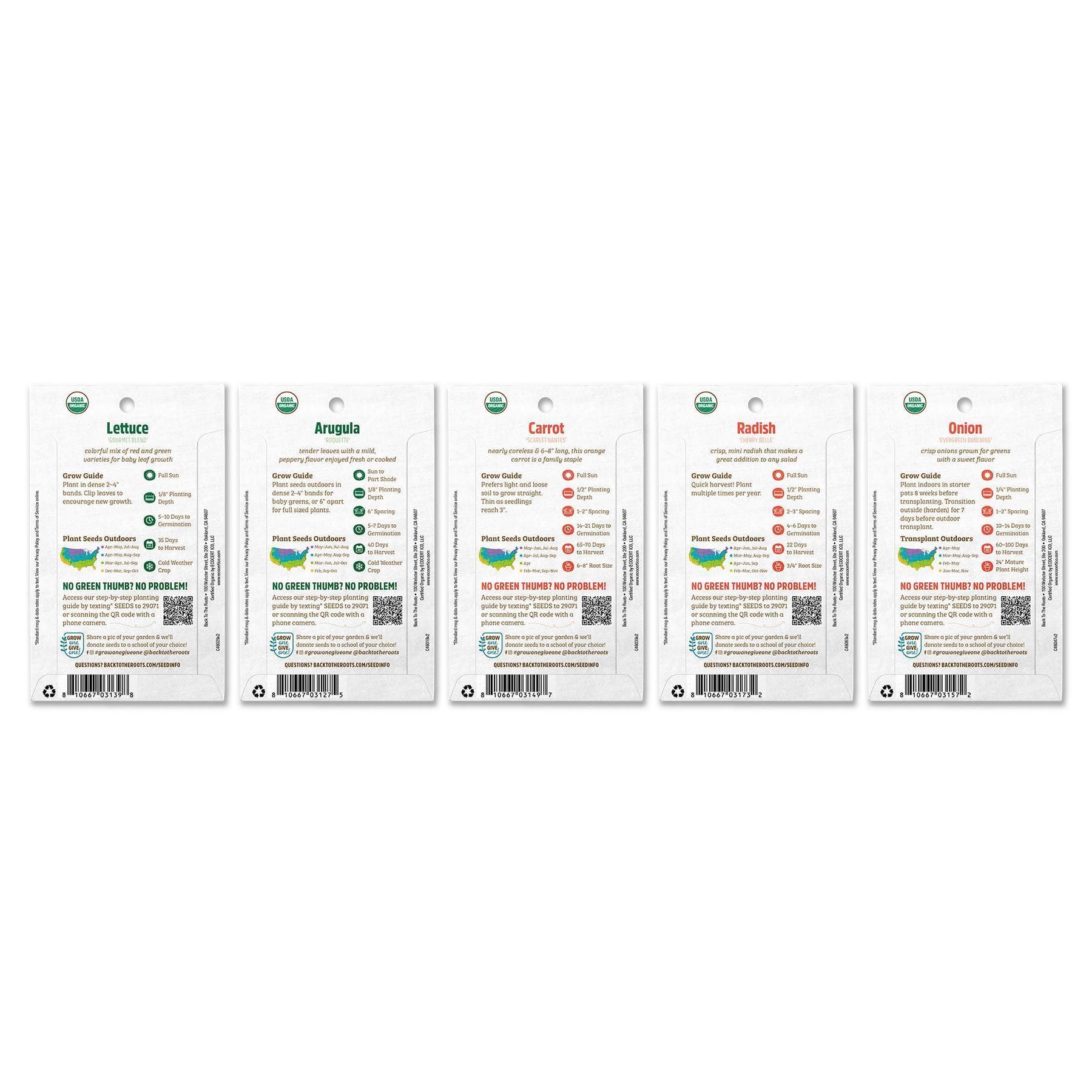 Organic Fall Quick-Harvest 5-Pack - Image 2