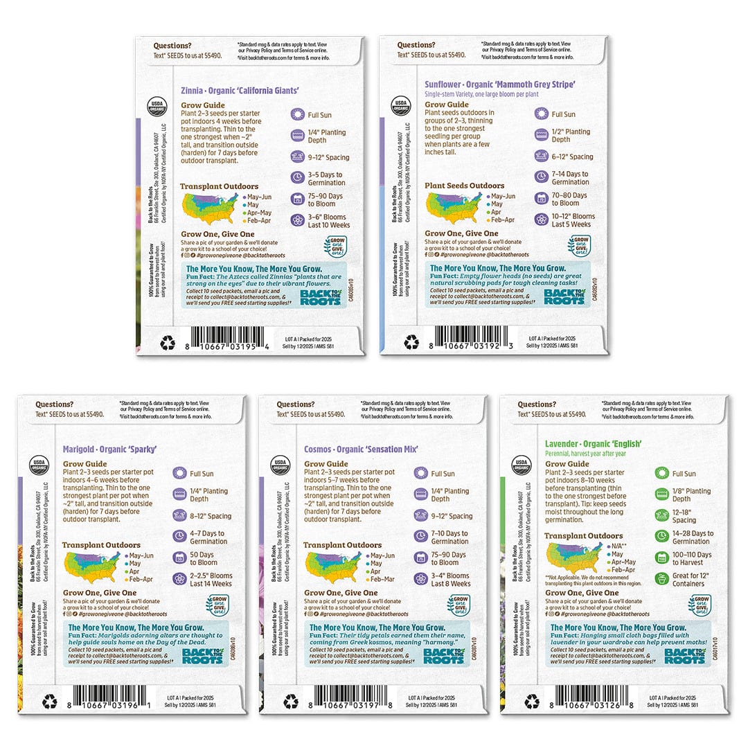 Organic Flower 5-Pack Seed Bundle - Image 7