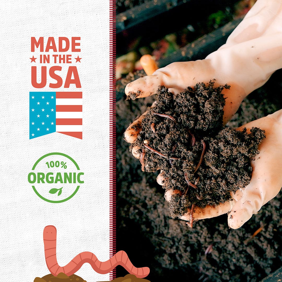 Organic Worm Castings 5lb Pouch - Image 2